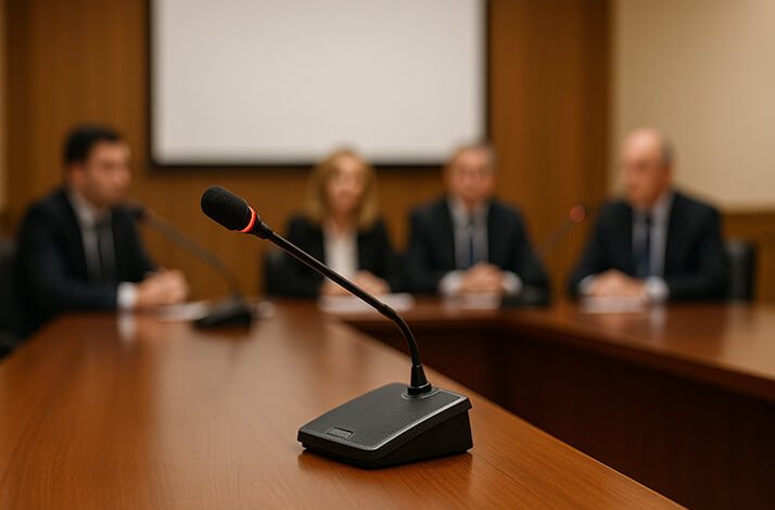 مشکلات میکروفن کنفرانس